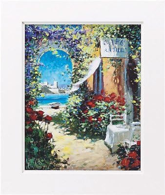 Amazon Co Jp 絵画 マルコ マヴロヴィッチ 潮風そよぐカフェ 絵画 壁掛け のあゆわら ホーム キッチン