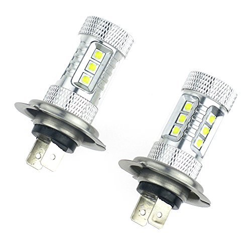80W H7 LED Car Fog Light Fog Lamp LED Headlight Daytime Runing Light DRL 12V 24V Xenon White