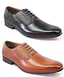 New Men's Ferro Aldo Round Almond Toe Lace up Oxfords 19503