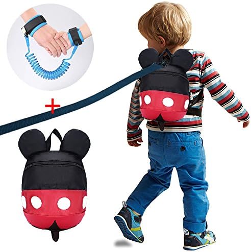 MPAYIXUNGS (2 kit) Anti Lost Wrist Link 2 meters Wrist Leash for Kids &amp; Toddlers Child Safety Wristband+backpack