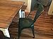 Adeco Metal Stackable Industrial Chic Dining Bistro Cafe Side Chairs, Antique (Set of 2)