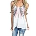 HANYI Women Summer Casual Loose Blouse Casual Tank Tops (XL, B)