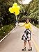 PERSUN Women Floral Midi A-Line Skater Skirt Black