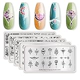 Born Pretty 5Pcs Nail Art Stamp Stamping Template Image Plates BPL026-030