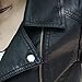 VANGULL Women Ladies Zipper Slim Biker Motorcycle PU Leather Jackets Punk Rock Coats (M, Black)