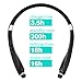 Bluetooth Headphones, Bodecin Bluetooth 4.1 Wireless Stereo Sports Headphones Earphones Neckband with Retractable and Foldable Design Style Earbuds with Mic for Bluetooth Enabled Devices(Black)