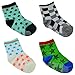 12 Pairs Baby's Cute Warm Cotton Socks (Anti-slip 1 to 3 Years Old), Lystaii Soft Anti Slip Grip Ankle Socks for 12-36 Month Kids Infant Toddler Walker Multiple Color Navy Style Striped Non Skid