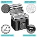 Bagmine 24 Can Cooler Bag Solf Side, Collapsible Insulated Lunch Cooler Bag Soft Cooler Tote for Pinic Camping, Leak Proof, 15 Liter, Gray