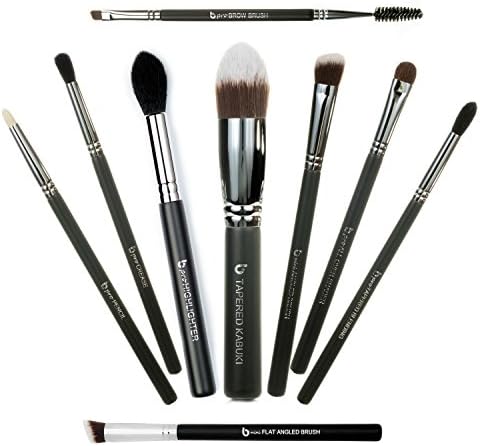 Expert Eyes Makeup Brush Set – Beauty Junkees 9pc Eye Make Up Brushes, Eyeshadow, Eyeliner, Shader, Blender, Eyebrow Definer, Filler, Shaper, Brow Bone Highlighter, Crease, Pencil Smudger, Concealer