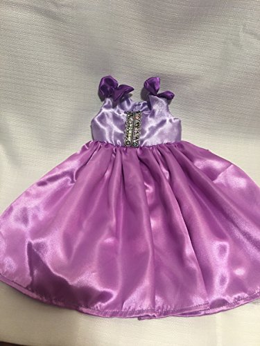 Fits 16" 17" 18" Cabbage Patch Kids Doll Clothes Princess Purple Gown Dress Handmade NO DOLL