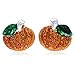 Small Cute Happy Halloween Fall Thanksgiving Pumpkins Post Stud Earrings