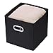 MaidMAX Storage Bins 12x12x12, for Home Organization and Storage, Toy Storage Cube, Closet Organizers and Storage, with Dual Plastic Handles, Black, Set of 6