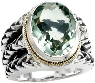 Balissima By Effy Collection Green Amethyst Ring Size 8