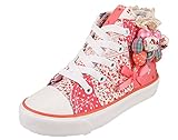 Legend E.C Cute Girls' Flower High Top Canvas Shoes Comfortable Bowknot Canvas Sneakers for Girls