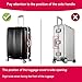 7-mi Water Resistant Print Trolley Case, Black, Size L: Fit 28-30 Inch Luggage