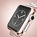 Apple Watch Case, HuanlongTM Apple Watch PC Plated Cover Case Slim Premium Super / Exact Fit / Plastic Cover Snap On Hard Protective Case for Apple Watch (PC Case rosegold 42mm)