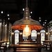 ONEVER Industrial Retro Vintage Loft Wall Coffee Bar Lighting Fixtrure Sconce Pendant Ceiling Lamp Fixtures Light Shades for E27 Edison Bulbs(Brown, bulb is not included)
