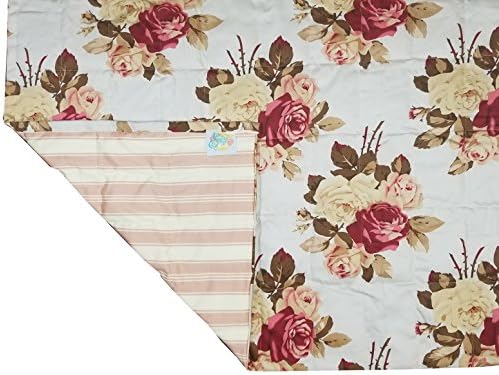 Calming Covers - Large Weighted Blankets for men, women and kids-9 to 10lbs (pounds) heavy - Premium therapeutic blanket best for anxiety &amp; sleep - Wrap yourself in a calming hug (Mauve Roses)