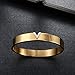 Gold Titanium Steel V Shape Love Bracelet