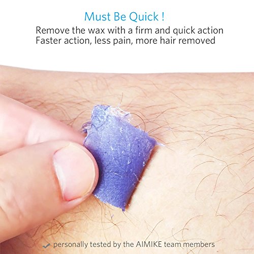 image for Aimike Body Hair Removal Hard Wax Beans Solid Depilatory Wax Natural H