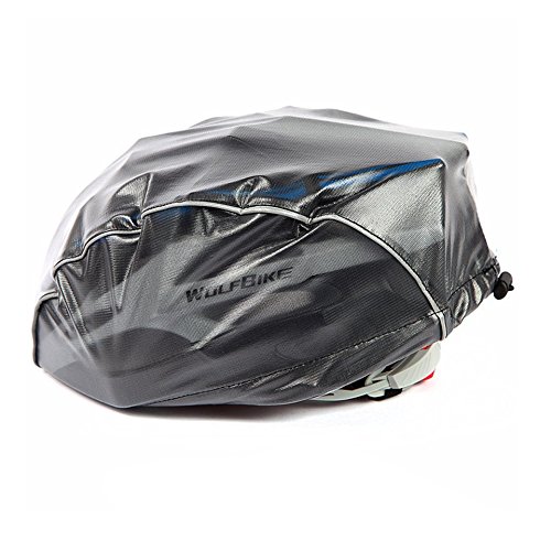 Baynne Dust-Proof Cycling Helmet Cover Downhill Mountain Bike Road Bike Rain Cover(Color:Black)