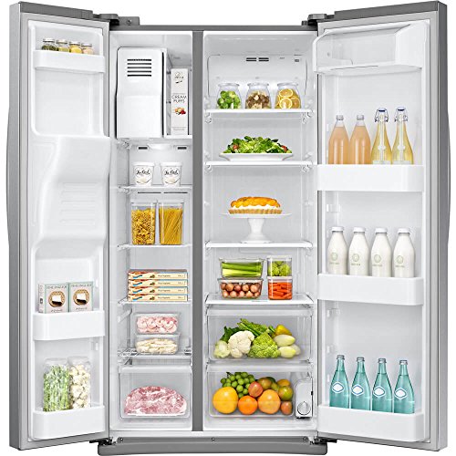 SAMSUNG RS25J500DSR 36" Freestanding Side by Side Refrigerator with 24.
