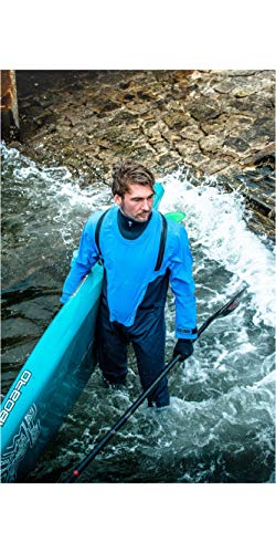 Prolimit Mens Nordic SUP Stand Up Paddle Boarding Drysuit Dry Suit - Steel Blue - Easy Stretch Lightweight Breathable