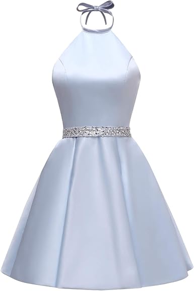 baby blue short homecoming dresses