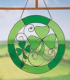 St. Patrick's Day Irish Shamrock Stained Glass Suncatcher