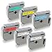 Compatible Brother P-Touch M Tape 9mm 3/8 Inch MK221 MK121 MK421 MK521 MK621 MK721 Brother Label Tape for Brother PTM95 PT-90 PT-70BM PT-65 PT-80 PT-70SR PT85 Label Maker Tape Cassettes, 6 Pack primary