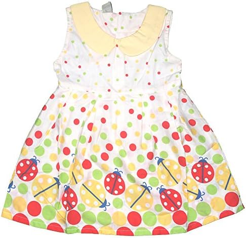 Baby Girls Summer Ladybug Cartoon Print Dress (Label 2 / Age 1-2Y)