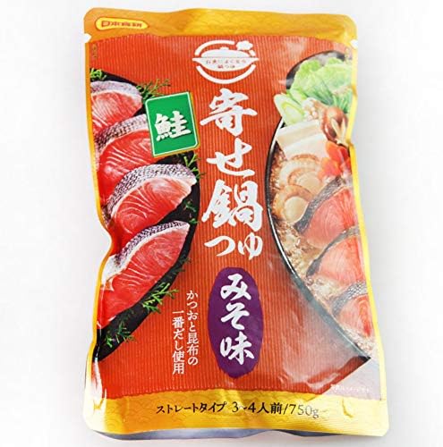Amazon 活彩 北海道 寄せ鍋つゆ みそ味 鮭 石狩鍋 なべスープ 活彩北海道 鍋の素 通販