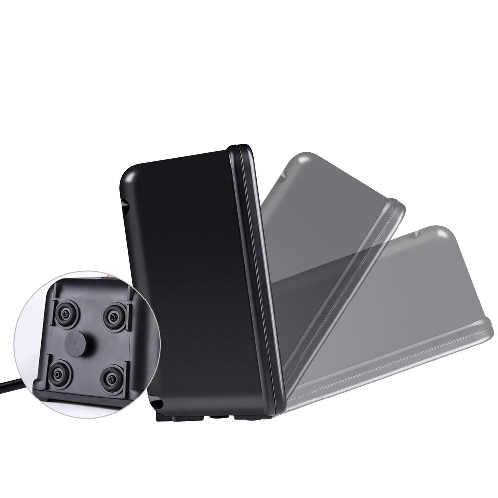 ARINO Stufa Elettriche Mini Riscaldatore Portatile Termoventilatore Riscaldamento Elettrico a Ventilatore a Basso Consumo 500W per Scrivania Ufficio Casa con Protezione da Surriscaldamento Colore Nero