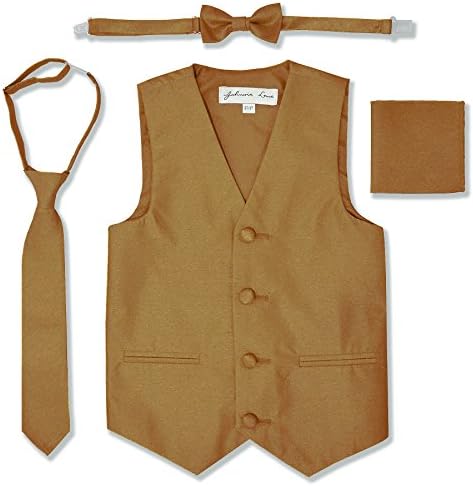 Boys Formal Dupioni Tuxedo Vest Set