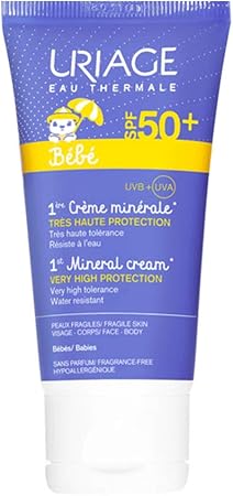 Uriage Creme Minerale Tres Haute Protection Spf50 Peaux Fragiles Bebe 50ml Uriage Amazon Fr Hygiasne Et Soins Du Corps