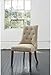 Ashley Furniture Signature Design - Mestler Dining Side Chair - Button-Tufted Seatback - Set of 2 - Light Brown