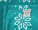 CaliTime Super Soft Throw Blanket for Bed Sofa Couch, Cozy Warm Flannel Fleece Christmas White Reindeer Snowflakes, Teal, Queen