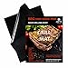 KVD Good Luck Grill Mat-BBQ Grill Mat-Grilling Mat Set of 2 BBQ Grill Mat Heavy Duty Non Stick Reusable-Grilling Mats-16 x 13 Inch-Fat Free Cooking- Open The Way to Healthy Food
