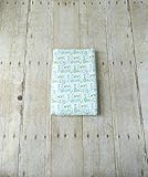Flannel Receiving Blanket - I Love Mommy Daddy Blue & Green