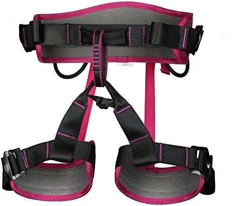 kissloves Half Body Rock Climbing Harness Outdoor Safe Seat Belt Momentum Harness for Mountaineering,Rock Climbing,Fire Rescue