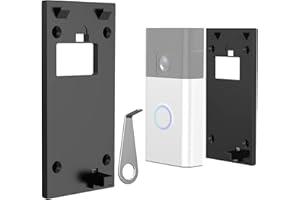 MAMERRY No-Drill Doorbell Mount for All-new Battery Doorbell (2024 Release), Strong Adhesive Doorbell Mounting Plate Holder Bracket Accessories for Apartment Rentals Office