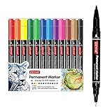 ZEYAR Twin Tip Permanent Markers, CD/DVD