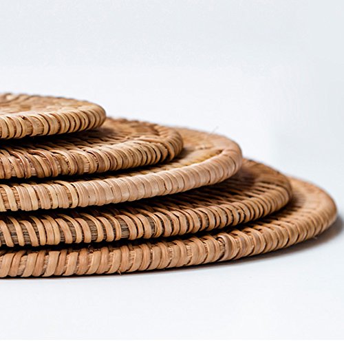 Rattan Trivets for Hot DishesInsulated Hot Pads,Durable Pot Holder for