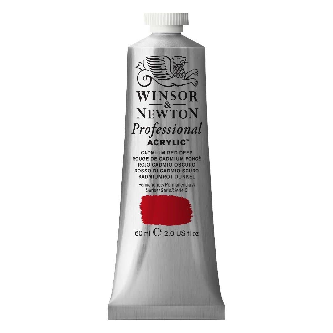 Winsor & Newton 2320097 60 ml Professional Acrylic Colour - Cadmium Red Deep