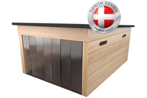 The Cube Large (Nature) Robotic Lawnmower Garage by Auto-Mow 42x29x20 Inches - RTK-Ready - Compatible with Automower, Gardena, Robomow, Ambrogio, Bosch, Honda, McCulloch, Stiga, Cramer, and Cub Cadet