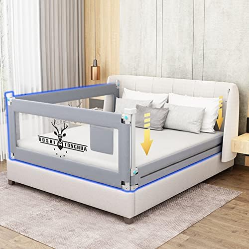 Occuwzz® Toddlers Bed Rails Extra Long Swing Down Baby Bed Guards Fold Down Safety Bedrail with