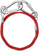 URAQT Breakaway Cable 7mm Steel Carabiner Hook 1m for Trailers Caravan