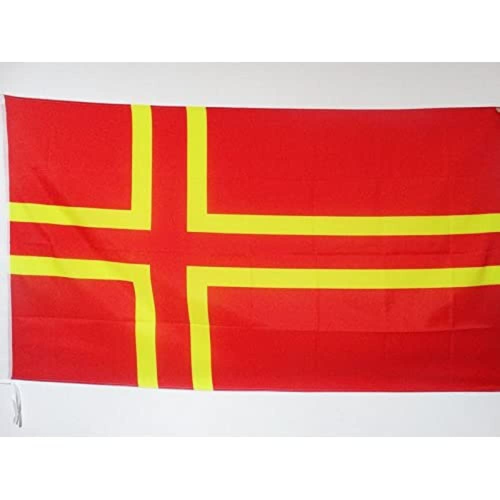 AZ FLAG - Normandy Saint Olaf Cross Flag - 2x3 Ft - Normandy Province Banner with Sleeve - 100% Polyester - Fade Resistant - Vivid Colors - 2' x 3' Feet - 90x60 Cm