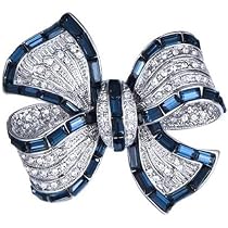 Vintage Bow Knot Rhinestone Brooch – Sparkly Lapel Pin For Dresses, Suits, & Gifts For Women, Mother’s Day - View #2