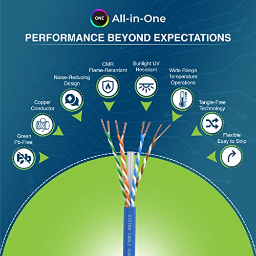 Syston Cable Technology Cat6(e) Cable 23AWG 4 pr Solid Bare